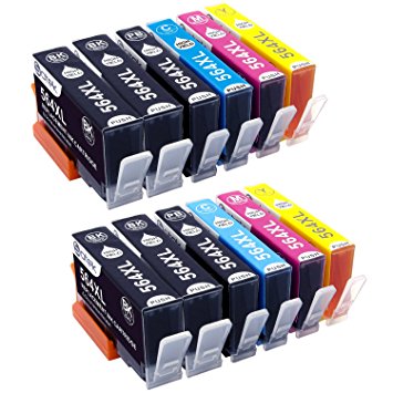 Sotek 12 Pack High Capacity Replacement for HP 564 HP 564xl ink Cartridge Compatible with HP Photosmart 5520 6520 6510 7510 7520 7515 C6380 C310a (4 Black 2 Photo Black 2 Cyan 2 Magenta 2 Yellow)
