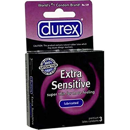 Durex Extra Sensitive Condom, 3 Count