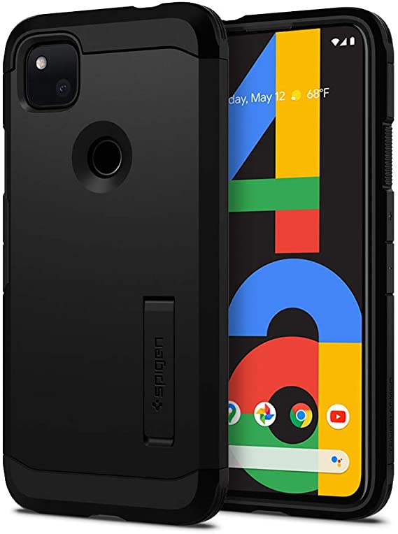 Spigen Tough Armor Designed for Google Pixel 4a Case (2020) - Black