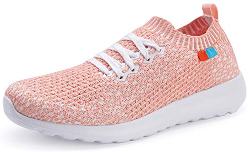 Forucreate Womens Casual Walking Athletic Shoes Lightweight Slip On Sneakers Breathable Mesh Shoes
