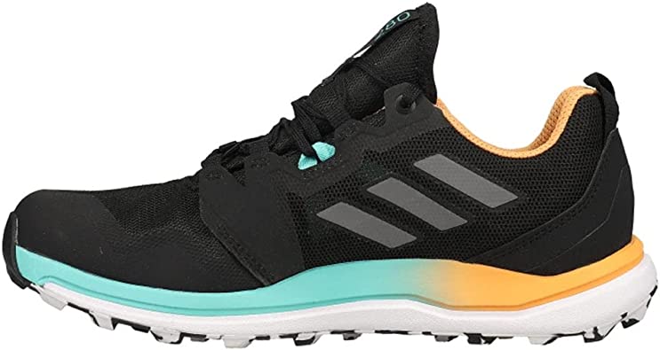 adidas Originals Women's Terrex Agravic GTX Trail Running Shoe, Black/Grey/Hazy Orange