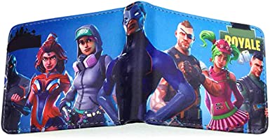 Youth Boys BI-Fold Wallet With Coin Purse For Battle Royale Video Game Gift Short Pocket