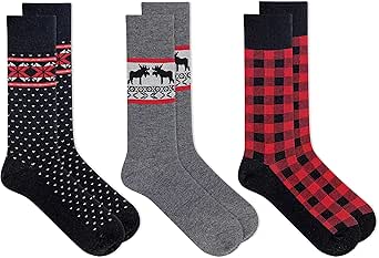 Chaps Men's Casual Dress Cushioned Crew Socks-3 Pair Pack-Classic Fashion Designs