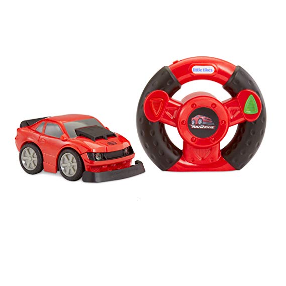 Little Tikes YouDrive Red Muscle Car with Easy Steering Remote Control Toy, Multicolor