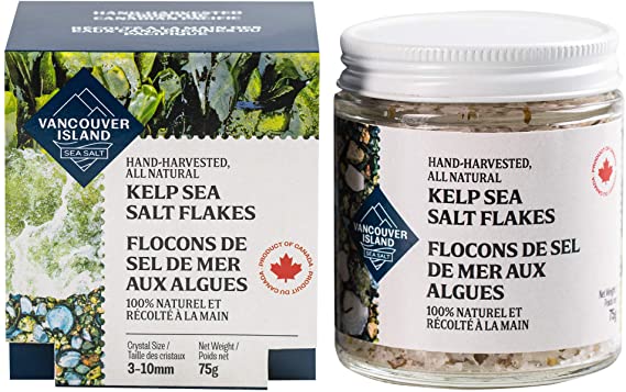 Kelp Sea Salt Flakes (75g) Hand-Harvested on Vancouver Island