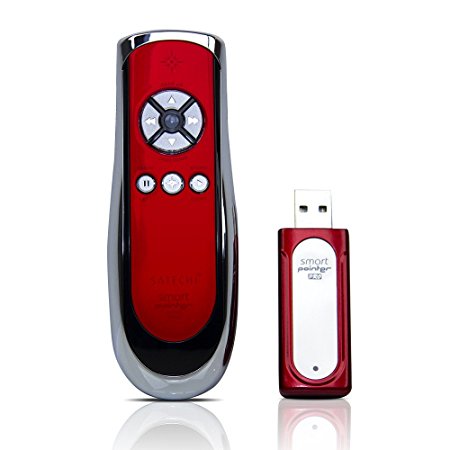 Satechi SP400 Smart-Pointer (Red) 2.4Ghz RF Wireless Presenter with mouse function for Mac and PC