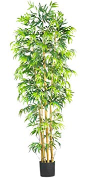 Nearly Natural 5215 Bambusa Bamboo Silk Tree, 7-Feet, Green