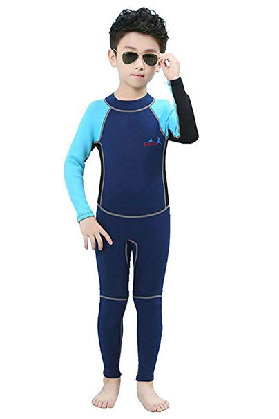 Cokar Neoprene Wetsuit for Kids Boys Girls One Piece Swimsuit (FBA)