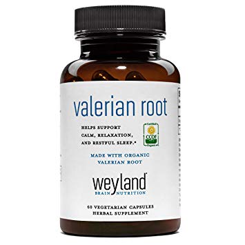 Organic Valerian Root Capsules | Sleep Aid with Valerian Root | Helps Supports Clam, Relaxation and Restful Sleep - (550mg Per Serving) (60 Count)