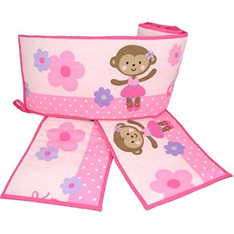 Carter's Child of Mine Ballerina Monkey Crib Bumper