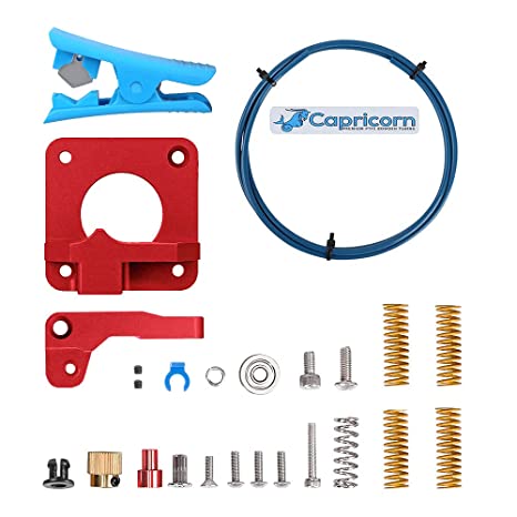 Official Creality Upgrade All Metal Extruder and Capricorn Bowden PTFE Tubing 1.75mm 3D Printer Accessories Kit with Bed-Level Spring for Ender 3/Ender 3 V2/ Ender 3 Pro