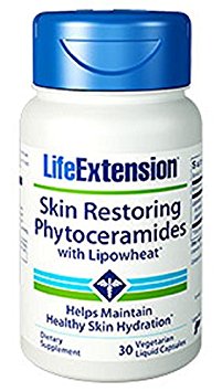 Life Extension Skin Restoring Phytoceramides with Lipowheatâ"¢ (30 Vegetarian Liquid Capsules)