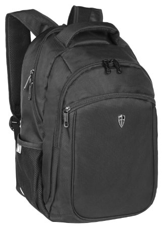 Victoriatourist V6003 Laptop Backpack College Bookbag Business Travel Nylon Rucksack for Men Women Fits Macbook Pro  Most 156 Inch Laptops Black