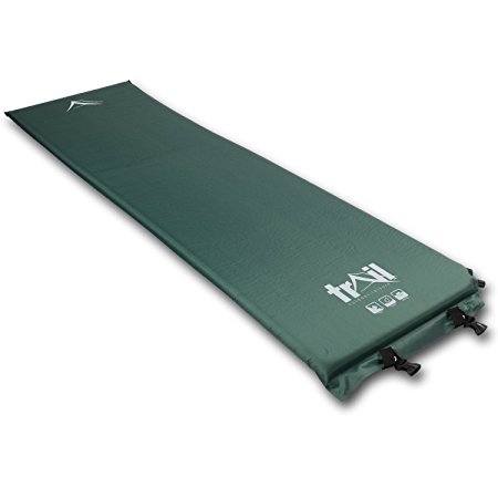 Trail 3cm Single Self-Inflating Camping Mat Inflatable Sleeping Mattress Bed