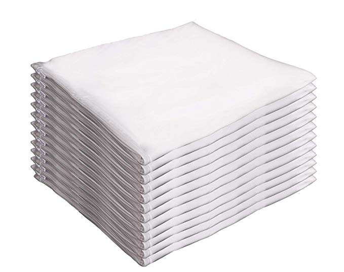 Mastertex Guardmax 12 Pack Pillow Protectors Bedbug Proof Waterproof Hypoallergenic Covers - Zippered Pillow Cases (Standard - 20x26- Set of 12)