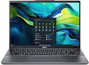 Acer Swift Go 14 Laptop | 14" 1920 x 1200 Touch Display | Unlock AI Experiences | AMD Ryzen 7 8845HS Octa-Core Ryzen AI Capable Processor | 16GB LPDDR5X | 1TB PCIe Gen 4 SSD | SFG14-63T-R1F4