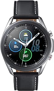 Samsung Galaxy Watch 3 Stainless Steel 45 mm Bluetooth Smart Watch - Mystic Silver (UK Version)