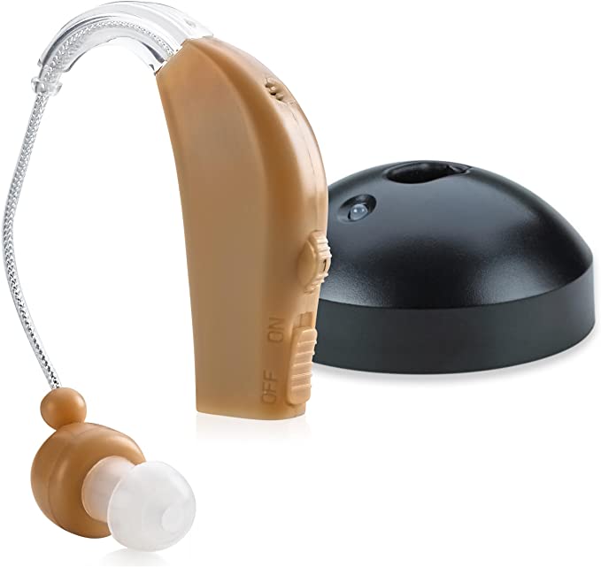 MEDca High Quality Rechargeable Ear Hearing Amplifier Sound Amplifier with Rapid Charger