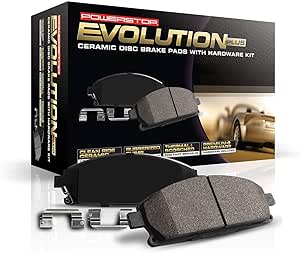 Power Stop 17-707, Z17 Front Ceramic Brake Pads with Hardware