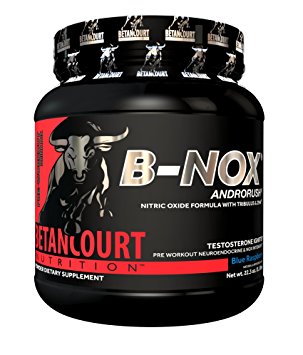 Betancourt Nutrition - B-NOX Androrush, Promotes A Better Pre-Workout By Supporting The Natural Testosterone Response To Exercise, Blue Raspberry, 22.3 oz (35 Servings)