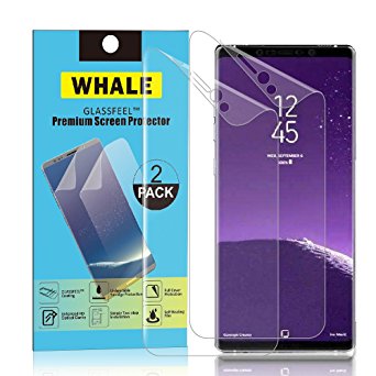 Galaxy Note 8 Screen Protector (2017 Model) GLASSFEEL [Not Tempered Glass] WHALE Galaxy Note 8 Full Screen Cover and Unbeatable Smudge Protection for Samsung Galaxy Note 8 (2017) (2-PACK)
