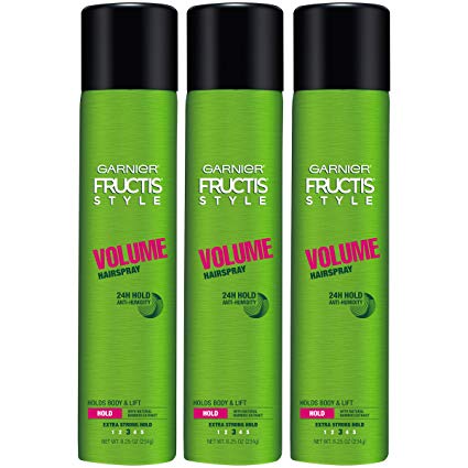 Garnier Fructis Style Volume Hairspray, All Hair Types, 8.25 oz. (Packaging May Vary), 3 Count