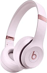 Beats Solo 4 - Wireless Bluetooth On-Ear Headphones, Apple & Android Compatible, Up to 50 Hours of Battery Life - Cloud Pink (Renewed)