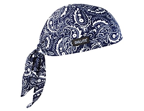 Chill-Its 6615 Absorptive Moisture-Wicking Dew Rag, Navy Western