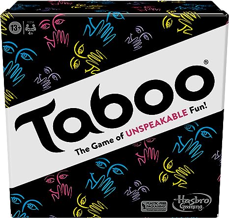 Hasbro Gaming Taboo Classic Game, Party Word Guessing Game for Adults and Teens, Board Game for 4  Players Ages 13 and Up