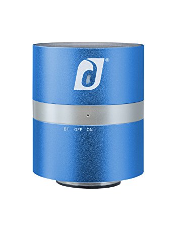 Damson Audio Twist Portable Wireless Bluetooth Speaker Lightweight Aluminum Construction - Blue