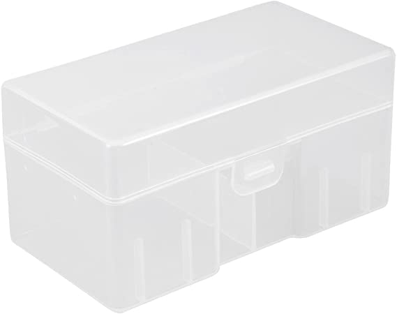 uxcell Hard Plastic Large Battery Storage Box Holder Organizer Protective Container for 12 x 9V Batteries