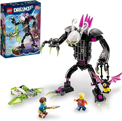 LEGO DREAMZzz Grimkeeper The Cage Monster 71455 Building Toy Transforms from Z-Blob Robot to Mini-Plane to Hoverbike, Great for Imaginative and Pretend Play, Unique Birthday Gift for 7  Year Olds