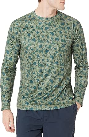 Amazon Essentials Mens Long-Sleeve Quick-Dry UPF 50 Swim Tee