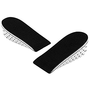 Richoose One Pair Breathable Memory Foam Height Increase Insole Invisible Increased Heel Lifting Inserts Shoe Lifts Shoe Pads Elevator Insoles for Men Women (4CM)