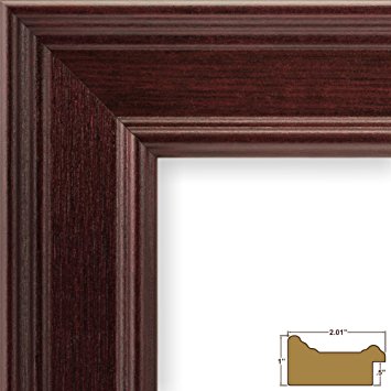 Craig Frames FM97MA 10x13-Inch Picture Frame, Smooth Wrap Finish, 2-Inch Wide, Mahogany