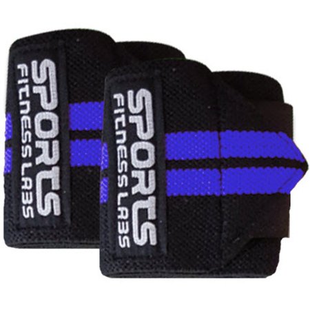 Wrist Wraps by Sports Fitness Labs - Best For Wrist Support for Weightlifting Powerlifting Bodybuilding and Crossfit for Men and Women - Pair of 12 Wraps - Cool and Stylish Training Gear