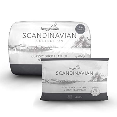 Snuggledown Scandinavian Duck Feather & Down Duvet & 2 Pillows - 10.5 Tog - Double