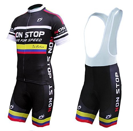 Nonstop "Comfort" Breathable Bicycle Cycling Short Sleeve Clothing Set. Jersey And Bib Short