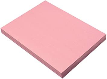 SunWorks Heavyweight Construction Paper, 9 x 12 Inches, Pink, 100 Sheets
