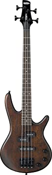 Ibanez GSRM20  GIO Series MiKro Short Scale Electric Bass Guitar - Walnut Flat Finish