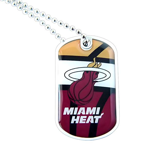 NBA Miami Heat Dynamic Dog Tag Necklace Charm Chain