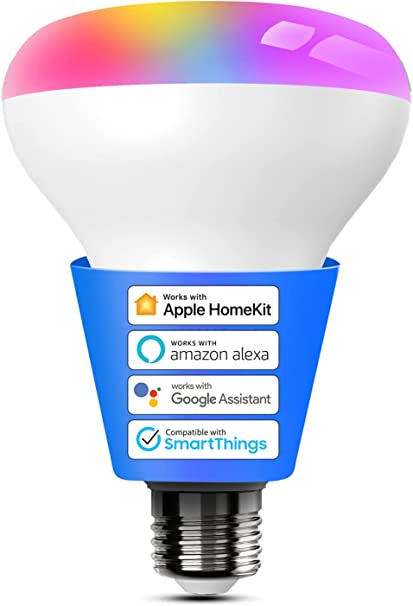 meross Smart Light Bulb, BR30 Flood WiFi LED Bulbs Compatible with Apple HomeKit, Alexa, Google Assistant & SmartThings, Dimmable E26 Multicolor 2700K-6500K RGBCW, 1300 Lumens 100W Equivalent, 1 Pack