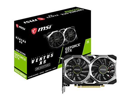 MSI GeForce GTX 1650 Super Ventus XS OC  Gaming GeForce GTX 1650 Super 128-Bit HDMI/DP/DVI 4GB GDRR6 HDCP Support DirectX 12 Dual Fan VR Ready OC Graphics Card (GTX 1650 Super Ventus XS OC)