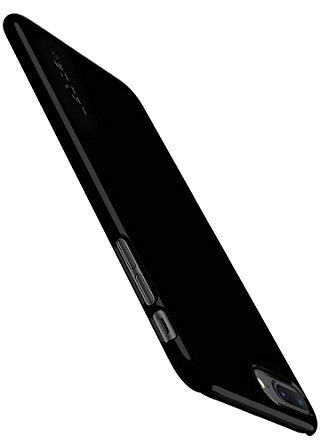 Spigen Thin Fit [2nd Generation] iPhone 8 Plus Case / iPhone 7 Plus Case with Premium Coating for Apple iPhone 8 Plus (2017) / Apple iPhone 7 Plus (2016) - Jet Black