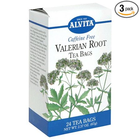Alvita Tea Bags, Valerian Root, Caffeine Free, 24 tea bags (Pack of 3)