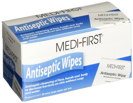 Medique Products 21471 Antiseptic Wipes, 20 Per Box