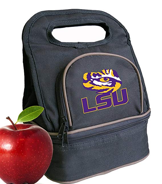 Broad Bay LSU Tigers Lunch Bag LSU Lunch Box - 2 Sections!