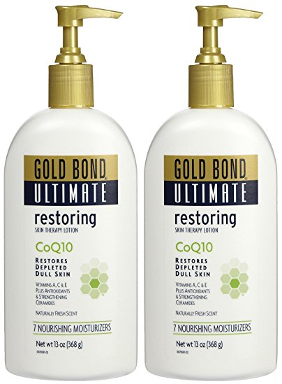 Gold Bond Ultimate Restoring Skin Therapy Lotion with CoQ10 - Naturally Fresh - 13 oz - 2 pk