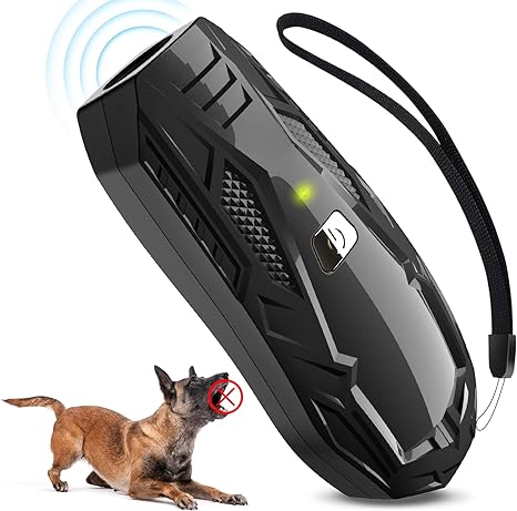 Anti Barking Device, Handheld Ultrasonic Dog Barking Control Devices 16.4Ft Rechargeable Dog Barking Deterrent Device Dog Training Stop Barking No Bark Safe for Dog Indoor Outdoor Anti-Barking Device