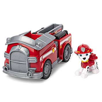 Paw Patrol, Marshall’s Fire Engine Vehicle with Collectible Figure, for Kids Aged 3 and Up